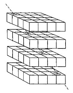 Куб, составленный из четырех досок 4х4 